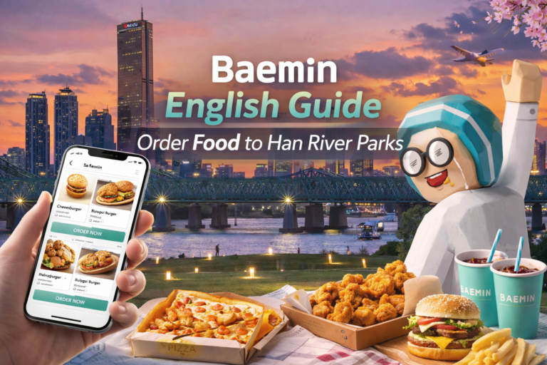 Baemin English Guide Order Food to Han River Parks